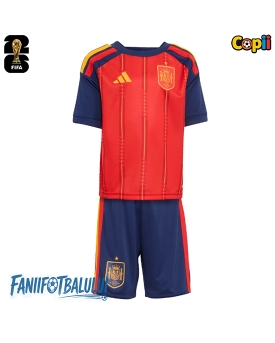 Spania Echipament de Fotbal Replică Mondial 2026 Copii Acasa (+ Șorturi)